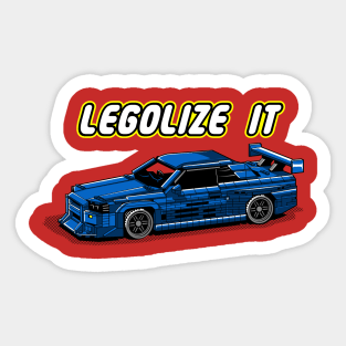 Nissan Skyline GT-R R34 - Legolize it Sticker